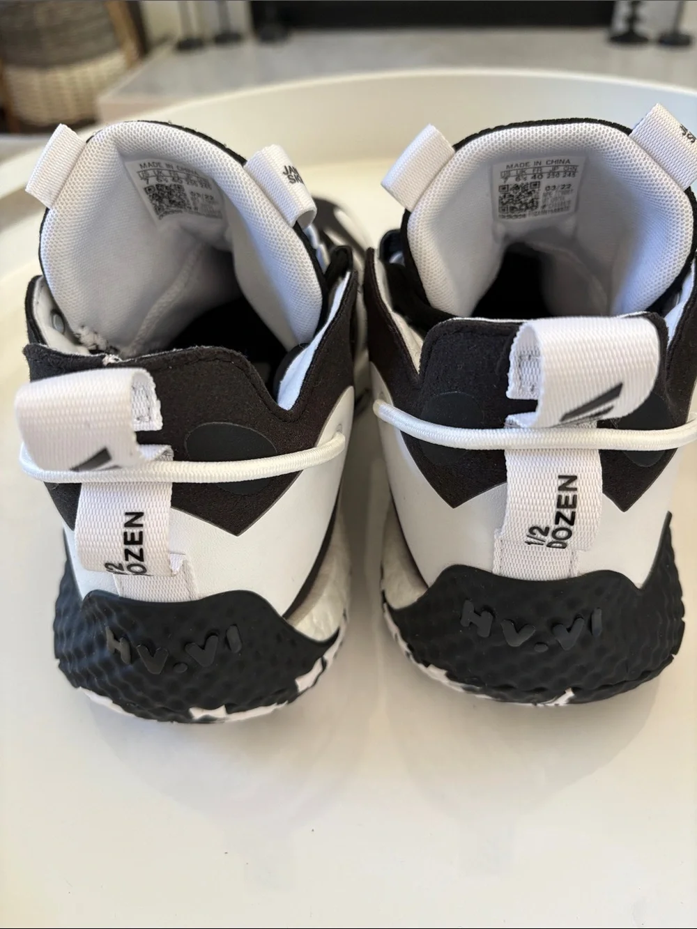 NIB Adidas Harden Vol. 6 Oreo Black White Sneaker GV8704 Size Men’s 7